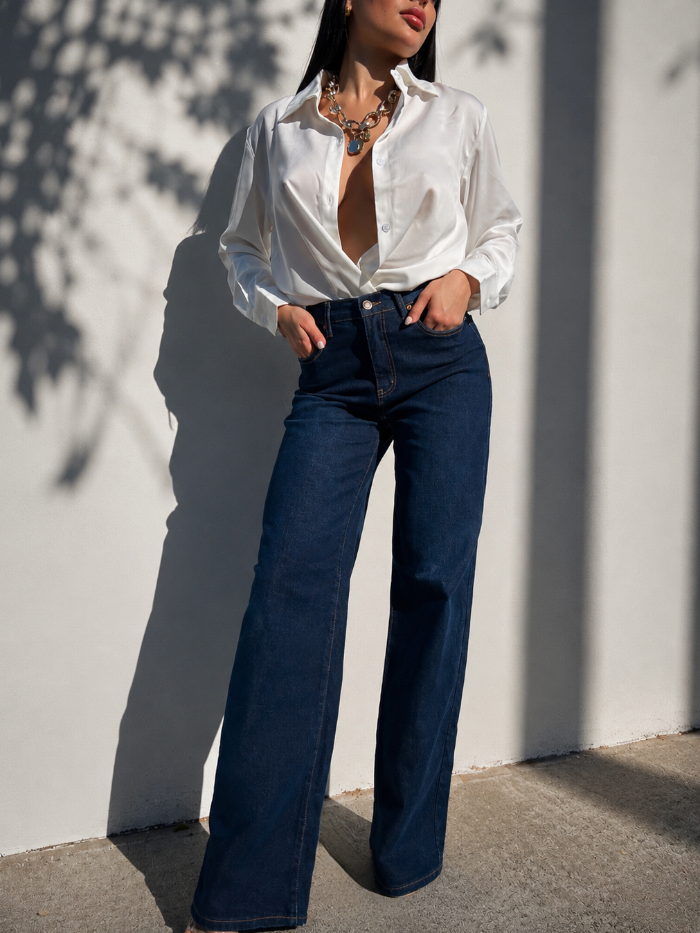 Essential Dark Wide Leg