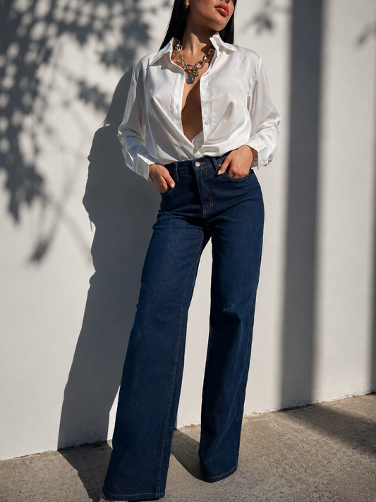 Essential Dark Wide Leg
