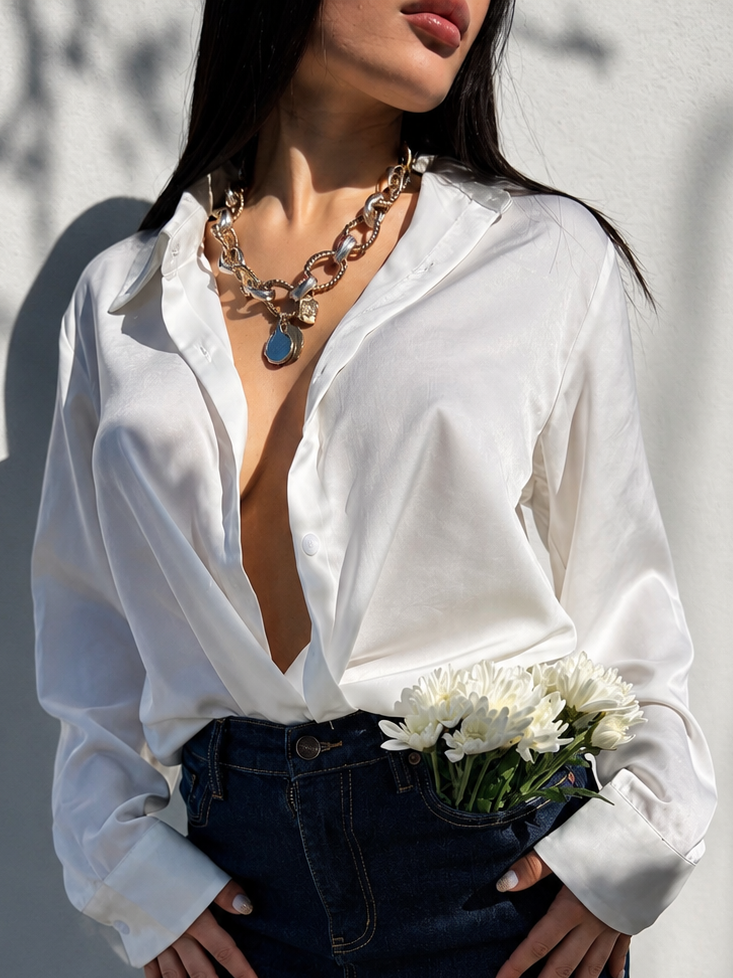 Satin Essential shirt