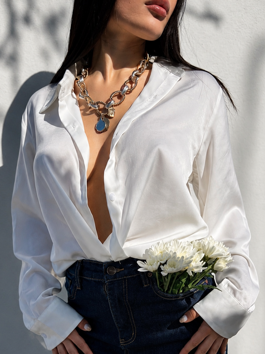 Satin Essential shirt